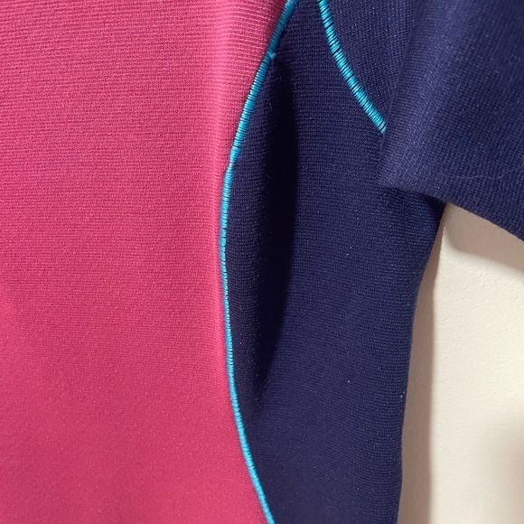 Patagonia Midweight Capilene 1/4 Zip Top Pink and Blue Women’s S - Picture 2 of 10